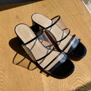 Maryam Nassir Zadeh Martina Slide Black Patent